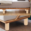 4x Wooden Sofa Legs replacement tapered feet for stool bed chair TURNED WOOD