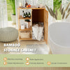 3 Tier Bamboo Bathroom Storage Cabinet Kitchen Cupboard Display Rack W/Sideboard
