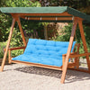 Outdoor Bench Cushion 2-3 Seater Hanging Swing Chair Garden Backrest Bench Mat
