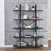 5 Tiers Bookshelf Bookcase Industrial Book shelves Display Unit Living Room Home