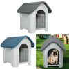 Plastic Dog House Kennel Outdoor Indoor Weatherproof Pet Animal Home Shelter