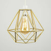 Metal Pendant Light Shade Ceiling Industrial Geometric Wire Cage Lampshade Lamp