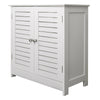 Under Sink Cabinet Storage Unit Cupboard Bathroom Free Standing with Doors White