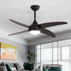 Ceiling Fan Light 48" Remote Control 4 Blades Fan w/ LED Light Reversible Motor