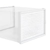12PC Clear Plastic Shoe Storage Boxes DIY Drawer Stackable Foldable Organizer