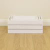 Set of White Wooden Slatted Apple Crates 3 x Home Storage/Display Hamper Boxes