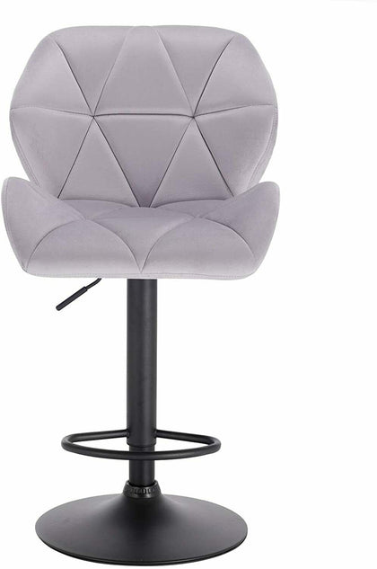 1x Breakfast BarStools BarChairs for Kitchen Bar Stools with Velvet Swivel Gas