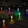 10x Solar Powered Stainless Steel Led Post Stake Lights Outdoor Garden Patio