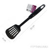 Slotted Turner Black Nylon Non Stick Spatula Heat Resistant Flipper Cooking Tool