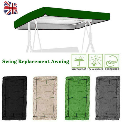 Replacement Canopy For Swing Seat 2 and 3 Seater Sizes for Garden Hammock Cover