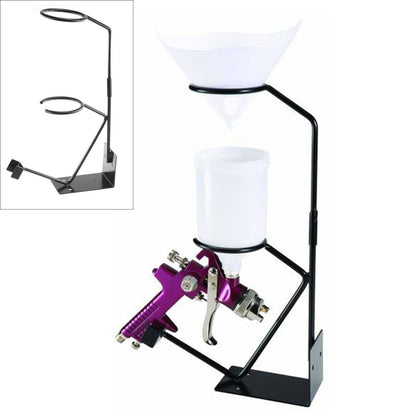 Mounted With Gravity Paint Filter Cradle Spray Gun Bench Stand Holder UK