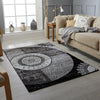 GREY BLACK MODERN DESIGN RUG SOFT LARGE LIVING ROOM FLOOR BEDROOM CARPET RUGS