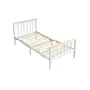 Wood 3FT Single Bed Frame Kid Adult Slatted Bedframe Bedroom Furniture White UK