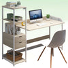 Wood Computer Desk Laptop PC Table Home Office Study Simple Workstation Shelves