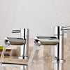 Waterfall Bathroom Tap Chrome Basin Mixer Bath Filler Shower Deck Tap Faucet Set