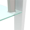 Modern White Clear Coffee Table Side Center Tables for Living Room Furniture UK
