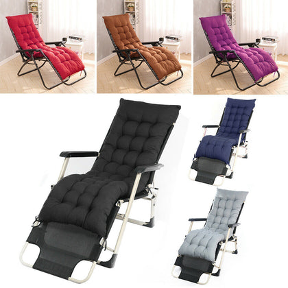 Replacement Sun Lounger Cushion Seat Pad Indoor/Outdoor Garden Patio Chair Pad