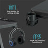 Strong T-Shaped Gaming Desk Writing Table 140cm with Cup Holder Headphone Holder