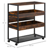 4-Tier Mobile Kitchen Storage Cart w/ Wheels Kitchen & Dining Room