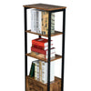 Tall Cabinet 4-Tier Storage Cabinet Door Adjustable Shelf Display Living Room