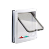 Dog Cat Pet 4 Way Locking Large Cat Small Dog Flap White Catflap Pet Door UK