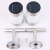 Stainless Steel Solar Power LED Wall Lights Fence Door Lamp Outdoor Garden 2x