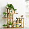 5 Tier Wooden Plant Flower Pot Display Stand Shelf Storage Rack Outdoor / Indoor