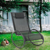 Ergonomic Rocking Chair Recliner Garden Relaxing Sun Lounger Reclining Rocker
