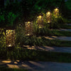 6PCS Solar Powered LED Garden Stake Lights Patio Yard Lawn Waterproof Outdoor UK