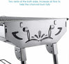 Folding BBQ Barbecue Stainless Steel Charcoal Grill Outdoor Patio Garden Picinic