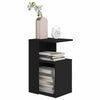 Living Room Modern Side Table Black 36x30x56 cm Chipboard