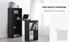 Space Saving Computer Desk Workstation with Shelves Storage Combo Bookcase Table