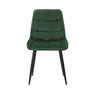 2× Modern Kitchen Dining Chairs Velvet Padded Seat Office Living Room Chair Set