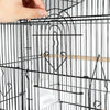 Large Metal Bird Cage Canary Parakeet Budgie Cockatiel Lovebird Tall Cages Black