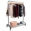 UK 4ft Heavy Duty Clothes Rail Home Shop Garment Hanging Coat Display Stand Rack