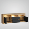 TV Unit 160cm Modern Cabinet Stand Sideboard High Gloss/Matt Doors With Free LED