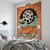 Tarot Tapestry The Moon Tarot Card Tapestry Medieval Europe Mysterious with for