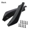 2X Universal Car Rear Bumper Lip Diffuser Shark Fins Splitter black UK