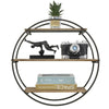 50cm Round 3 Tier Floating Shelves Wall Mount Book Display Decoration Shelf Rack