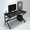 47" Gaming Desk Computer Table Z Shaped Racing Style PC Home Study Writing Table