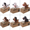 Pet Dog Stealing Eating Coin Money Penny Cents Puppy Storage Bank Saving Box