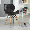 Eiffel Retro Dining Computer Desk Chair Seat Wooden Leg Home Office Room Study