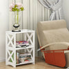 2 Tier Bookshelf Storage Display Shelf Bookcase Living Room Bedroom Stand Rack