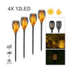 2/4X Solar Power Torch Light Waterproof Flame Flickering Dancing Garden Lamp