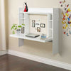 Floating Wall Mounted Desk Home Office Computer Table w/Storage Shelves New