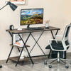 Industrial Computer Desk Office Shelves Bookshelf Storage Vintage Writing Table