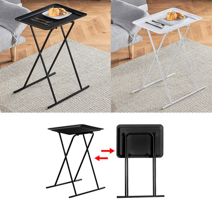 Collapsible Small Sofa Side Table Coffee Snack End Table Beside Table Folding