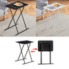 Collapsible Small Sofa Side Table Coffee Snack End Table Beside Table Folding