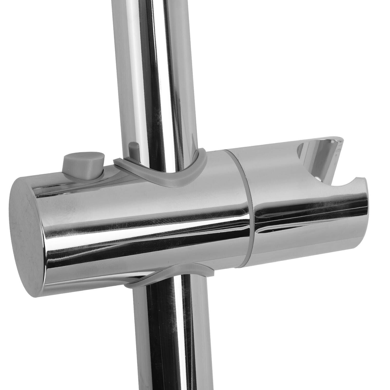 Showwer Rail Riser Chrome Bathroom Shower Riser Rail Bracket Shower Head Adjustable Holde ...