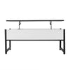 Lift Up Top Coffee Tables with Hidden Storage Metal Frame Leg Modern Tea Table